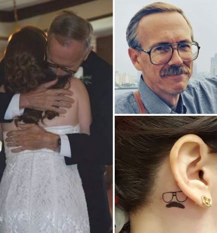 Diese Sammlerin hat sich von ihrem im Dezember 2016 verstorbenen Vater ein Tattoo stechen lassen.