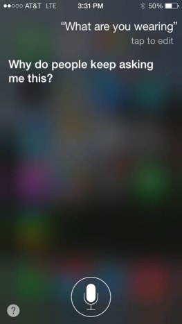 Weil wir versuchen, Stimmung zu machen, Siri.