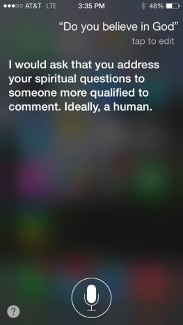 لكنني اعتقدت أن الهدف الأساسي من Siri هو استبدال الاتصال البشري.