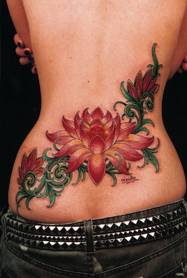 155 Lotusblume Tattoo-Designs