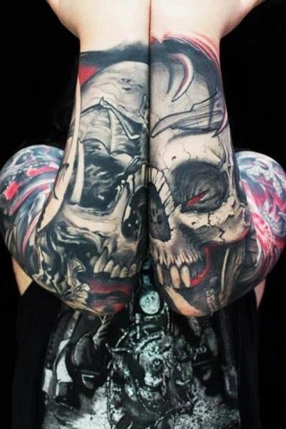 160 Skull Tattoos - أفضل الأوشام والتصاميم والأفكار