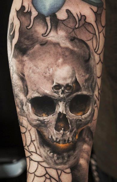 160 Totenkopf Tattoos - Beste Tattoos, Designs und Ideen