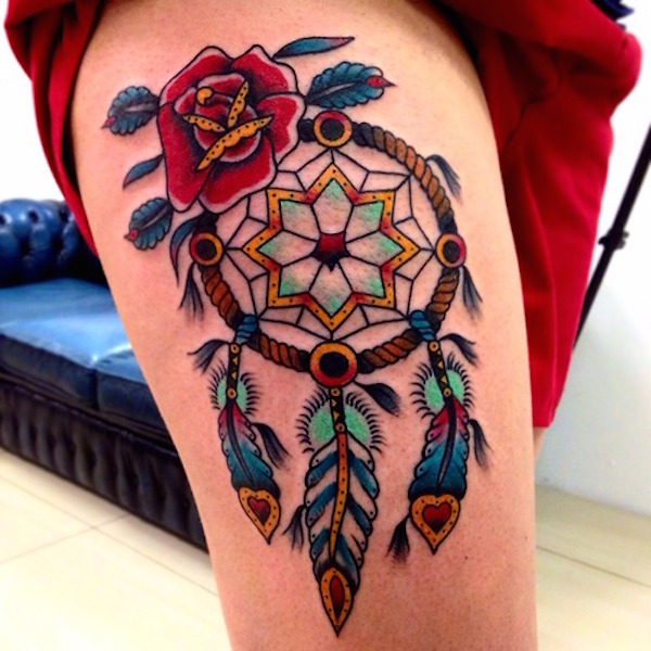 166 Dreamcatcher Tattoos من أجل ليلة نوم هانئة