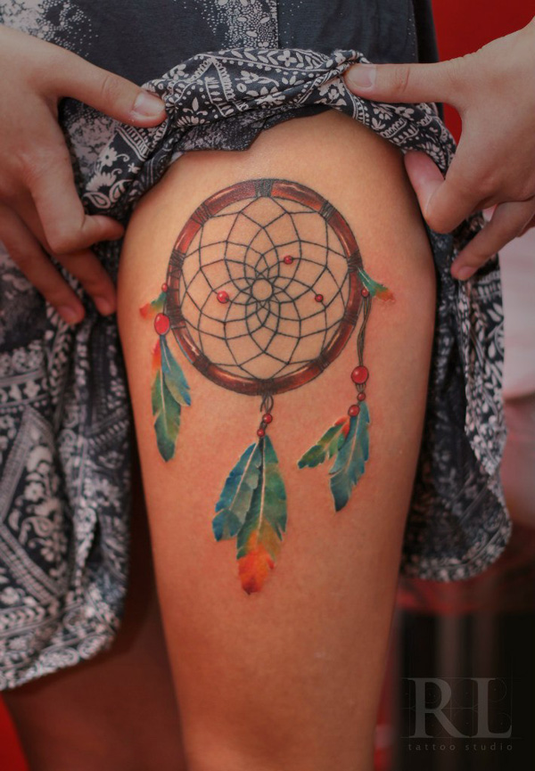 166 Dreamcatcher Tattoos من أجل ليلة نوم هانئة