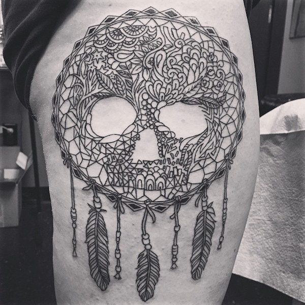 166 Dreamcatcher Tattoos من أجل ليلة نوم هانئة