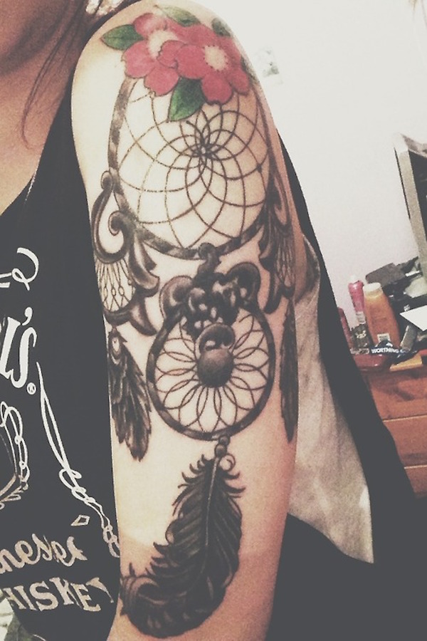 166 Dreamcatcher Tattoos من أجل ليلة نوم هانئة