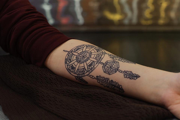 166 Dreamcatcher Tattoos من أجل ليلة نوم هانئة