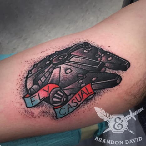 Tätowierung von Brandon David.