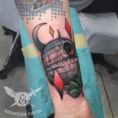 Tätowierung von Brandon David.