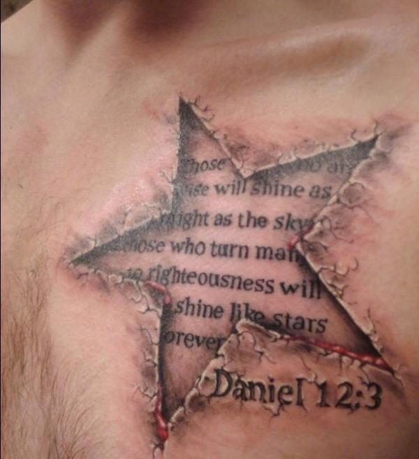 Zraněné hvězdné tetování