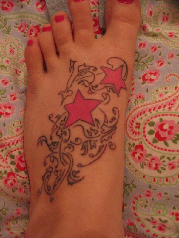 Stern Fuß Tattoo
