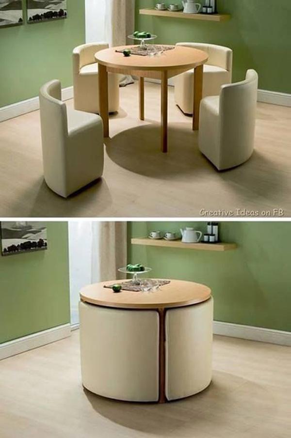 Brillantes Design für den Tisch in der kleinen Wohnung