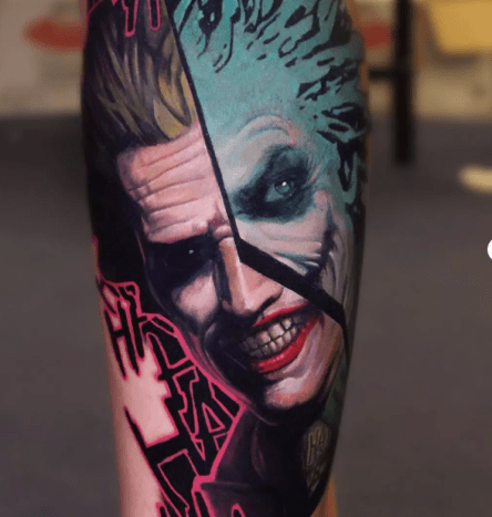 Schauen Sie sich diese ernsthaft verrückten Joker-Tattoos an.