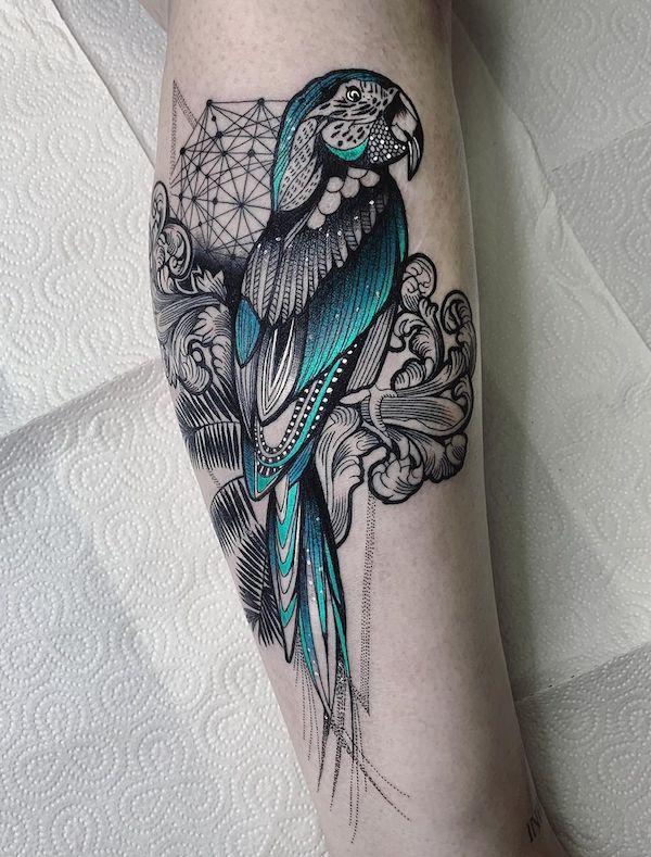 Papagei Tattoo