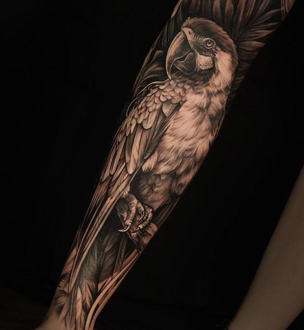 Papagei Tattoo