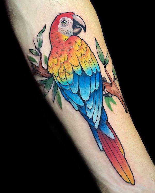 Papagei Tattoo