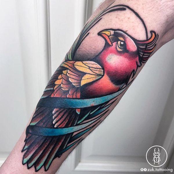 Papagei Tattoo