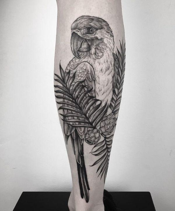 Papagei Tattoo