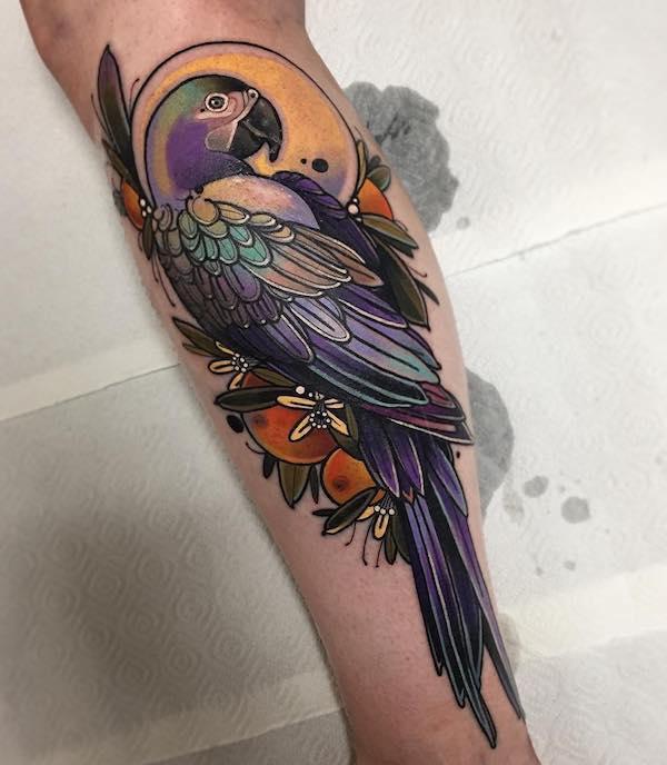 Papagei Tattoo