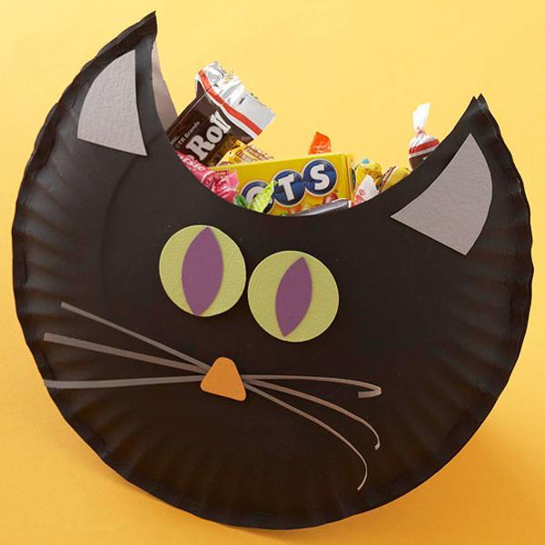 DIY Katzenbonbontüte für Halloween