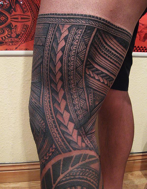 Samoa Bein Tattoo