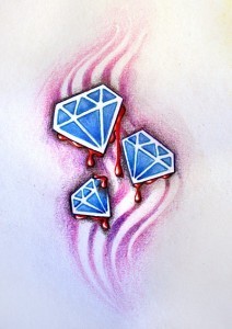 30 atemberaubende Diamant-Tattoo-Designs