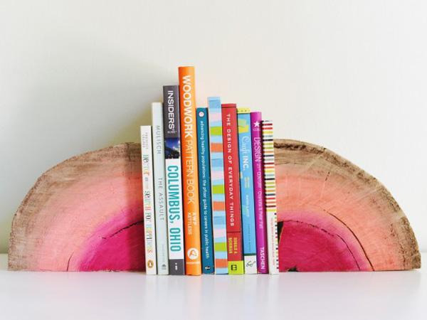 use-quarter-sofa-log-to-form-colored-bookends