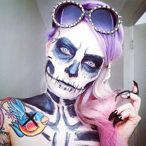 Klassischer Day of the Dead-Look.