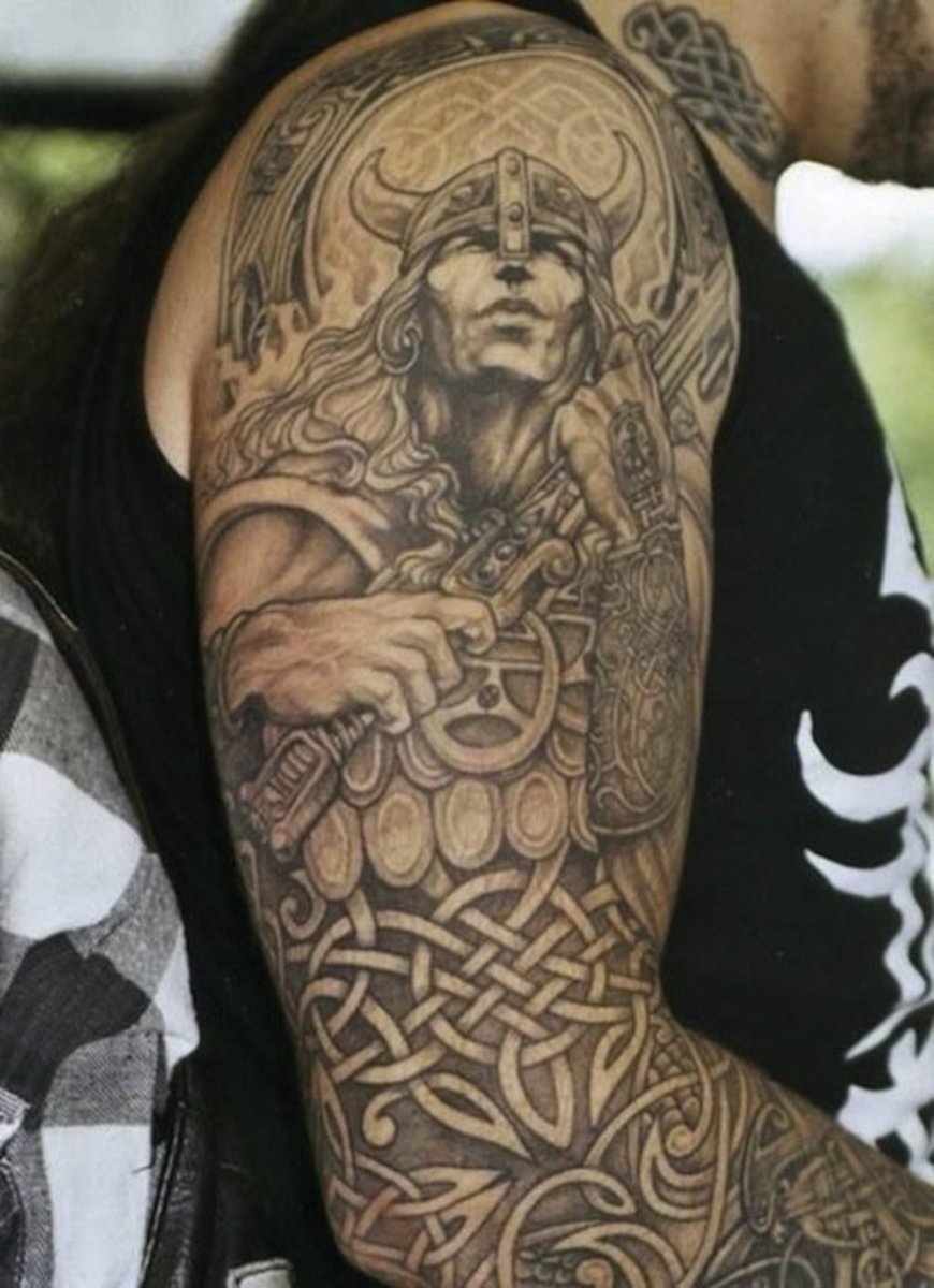 keltské vikingské tetování