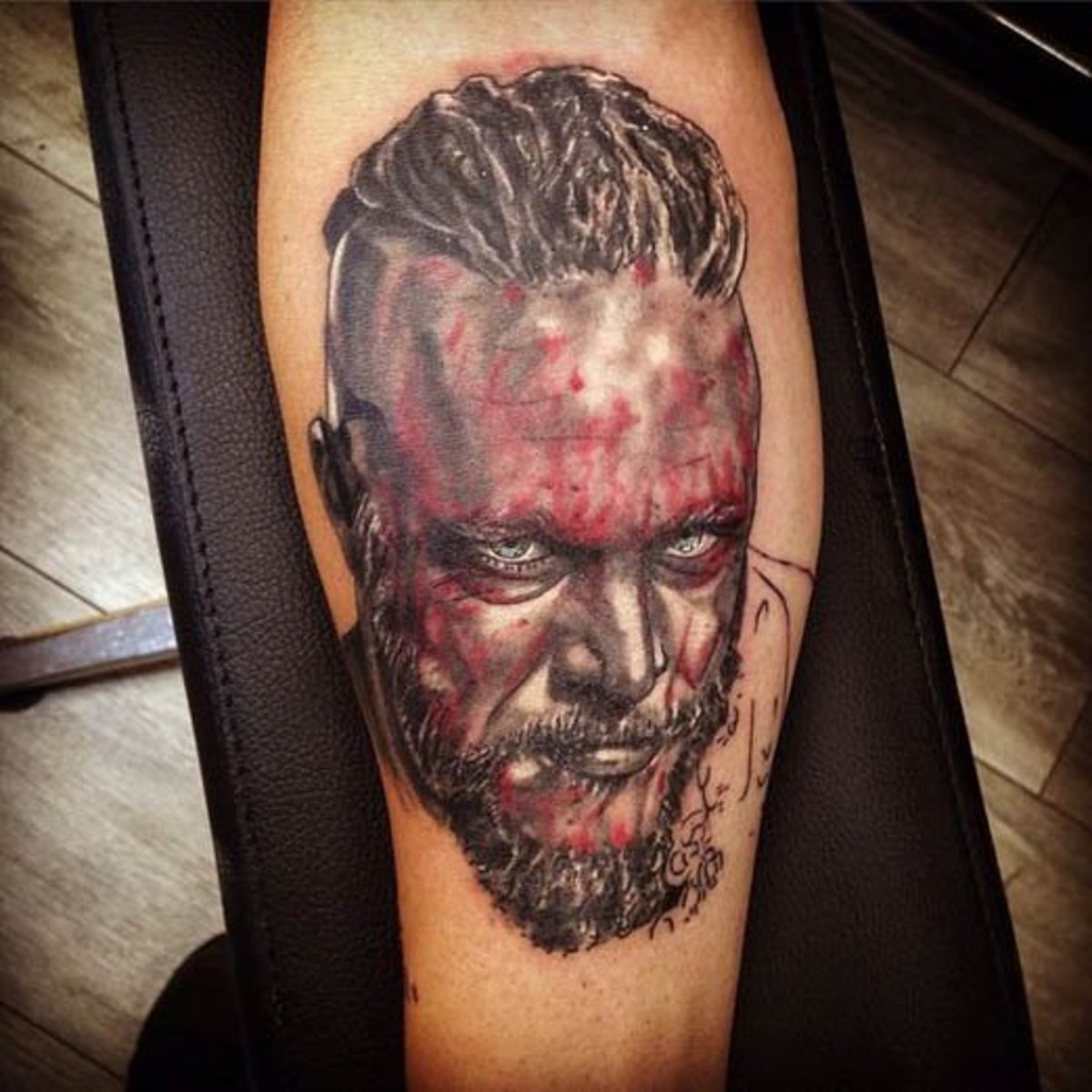 Ragnar vikingové tetování