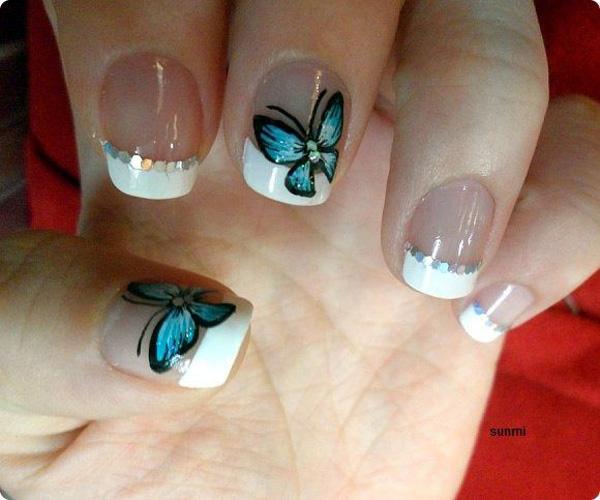 motýl nail art-8