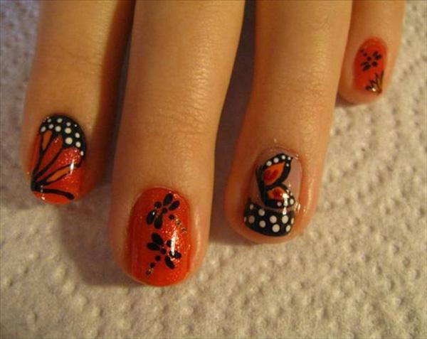 motýl nail art-20