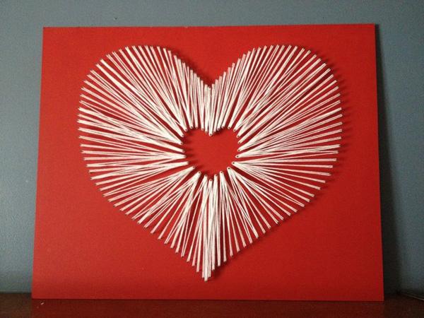 رموز فنية على شكل قلب باستخدام الورق
