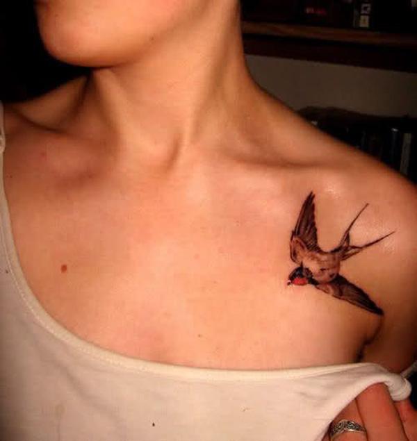 tetování ptačí klíční kosti