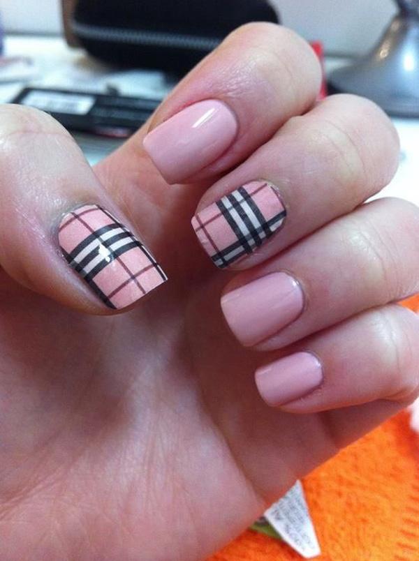 Plaid Nail Art-5