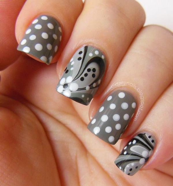 Wasser Marmor Nail Art-8