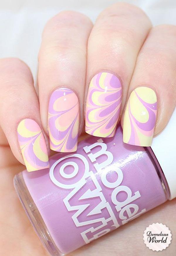 Water Marble Nail Art-29