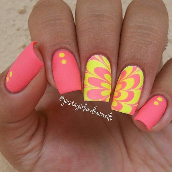 Wasser Marmor Nail Art-31