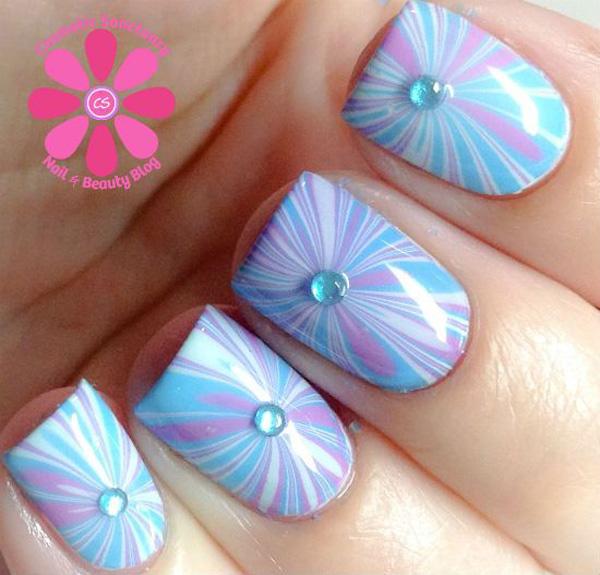 Wasser Marmor Nail Art-2