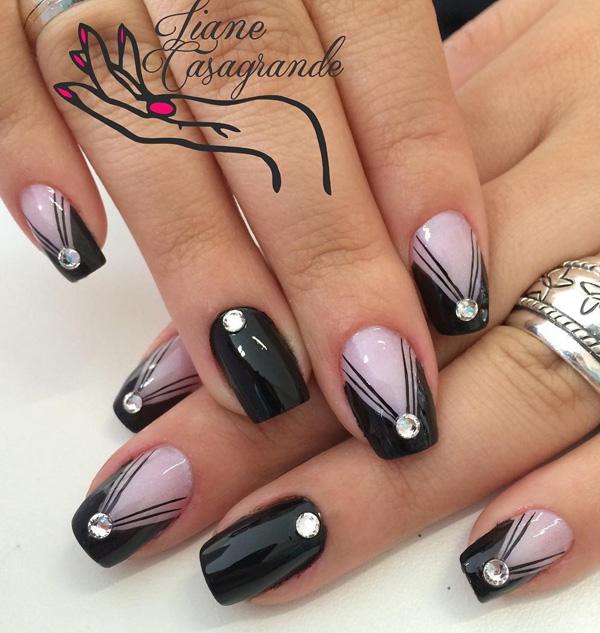 Black Nail Art-14