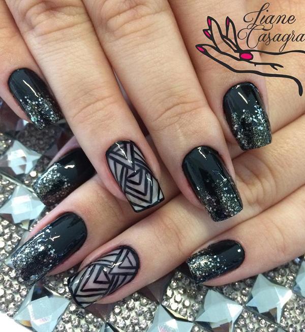 Black Nail Art-13