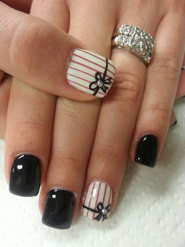 Black Nail Art-34