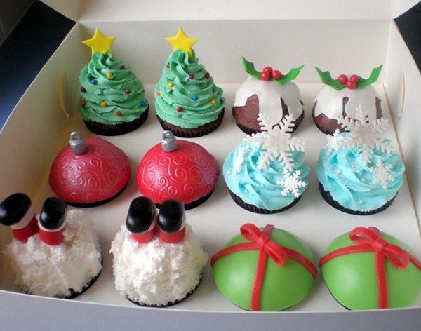 Weihnachts-Cupcakes-Dekorationsideen So dekorieren Sie Top of A - Awesome Christmas Moment
