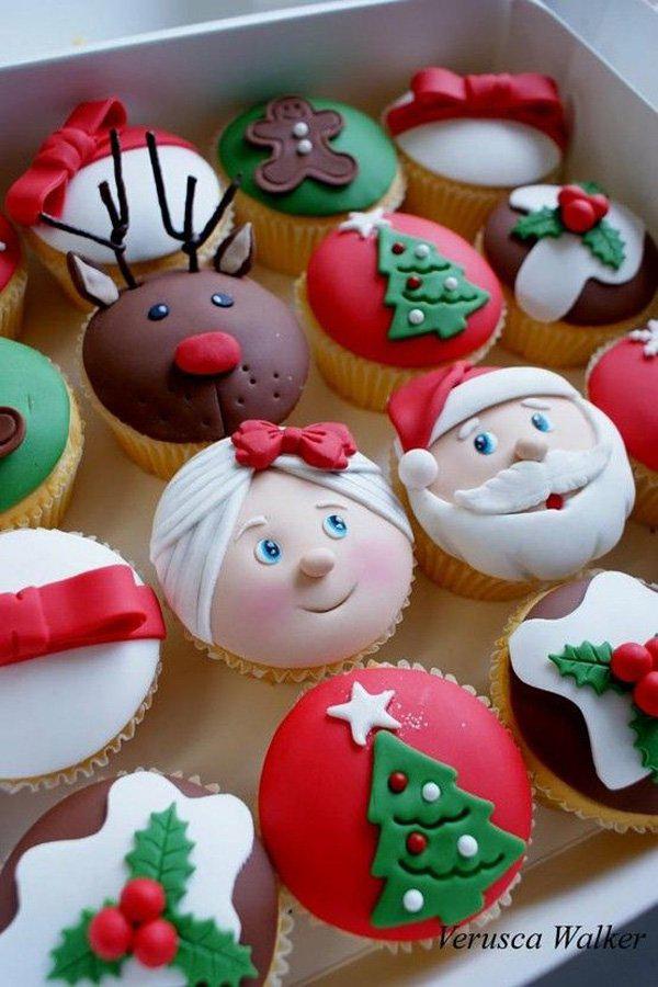 25 schöne Weihnachts-Cupcake-Dekorationsideen für Ihren Weihnachtsmoment