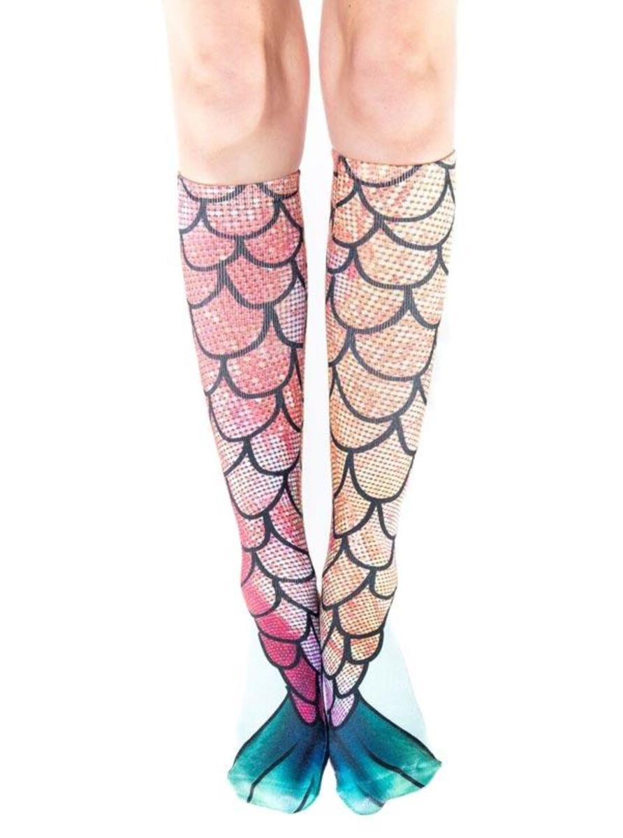 MERMAID KNIEHOHE SOCKEN