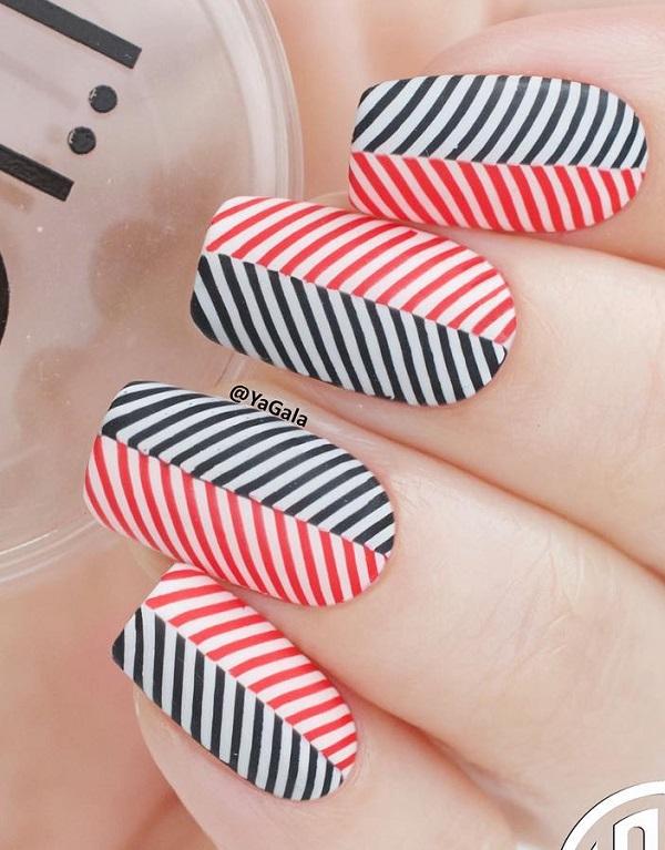 Geometric Nail Art