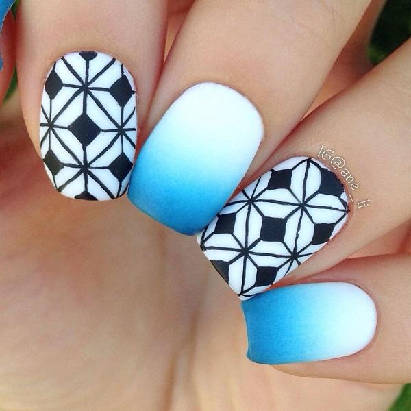 Geometric Nail Art