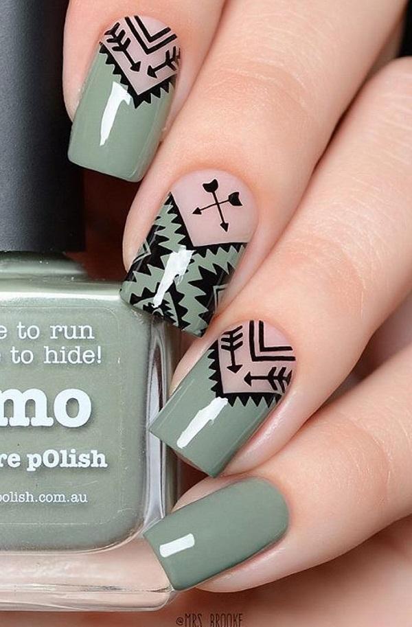 Geometric Nail Art