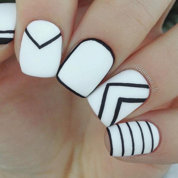 Geometric Nail Art