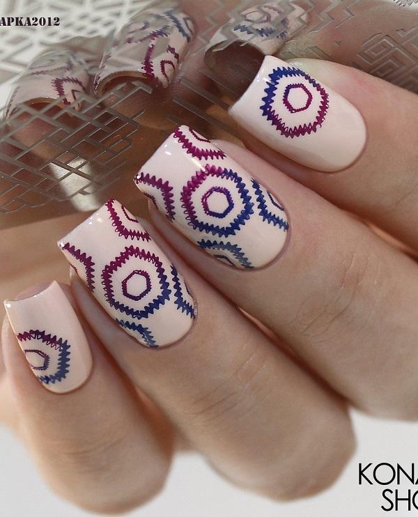 Geometric Nail Art